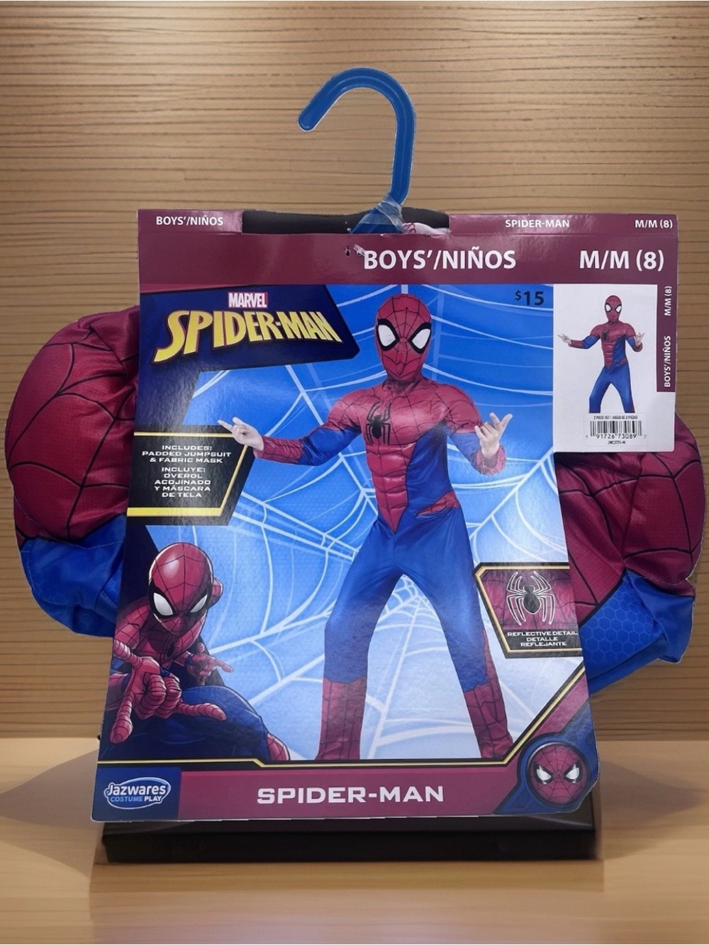 MARVEL Spider-Man Official Boys Youth Halloween Costume, Boys Size M (8)